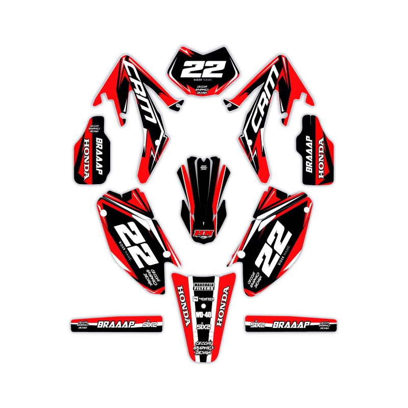 Hm and Vent 50 o 125 motorcycle graphics | Custom sticker kit