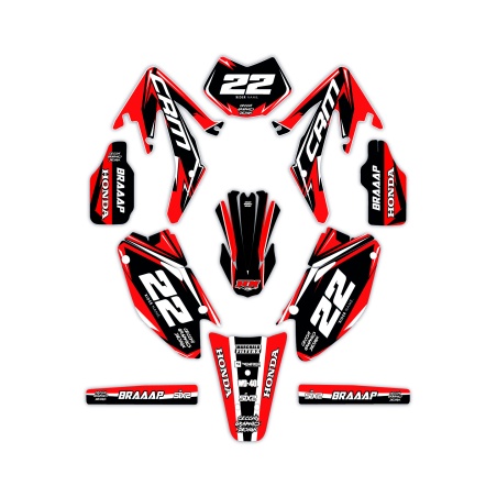 Hm and Vent 50 o 125 motorcycle graphics | Custom sticker kit