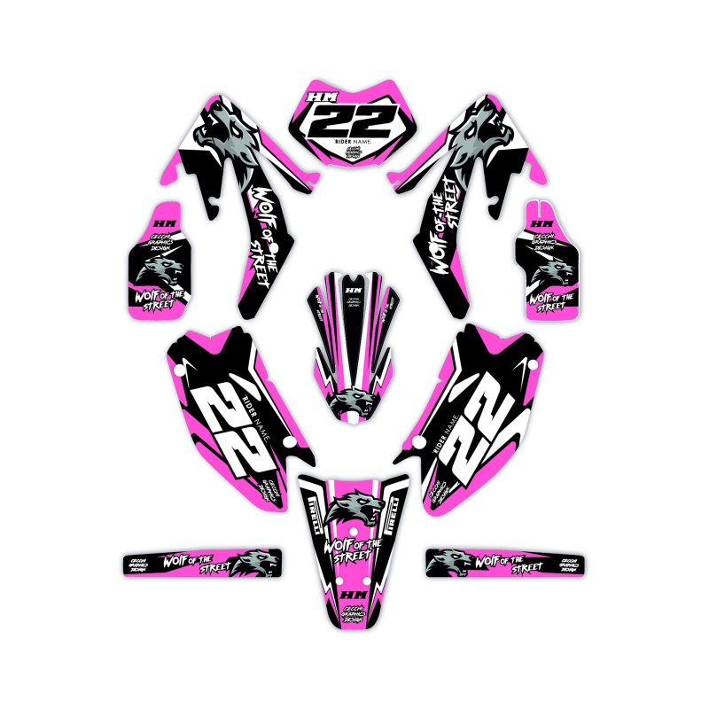 Hm and Vent 50 o 125 motorcycle graphics | Custom sticker kit
