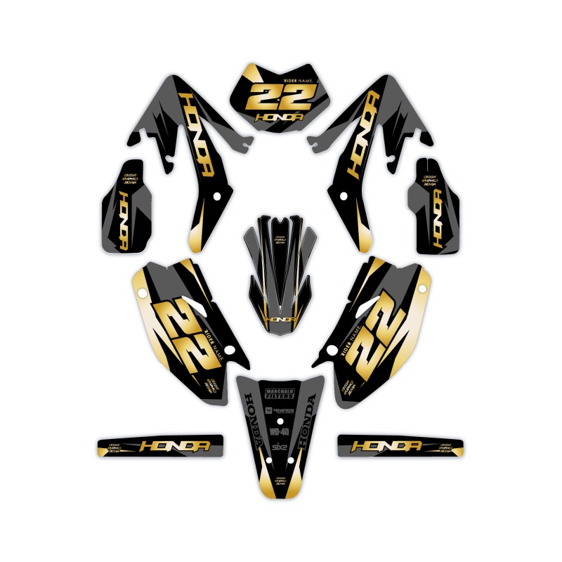 Hm and Vent 50 o 125 motorcycle graphics | Custom sticker kit