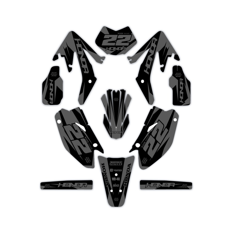 Kit déco moto Hm e Vent 50 o 125| Kit d’autocollants personnalisés