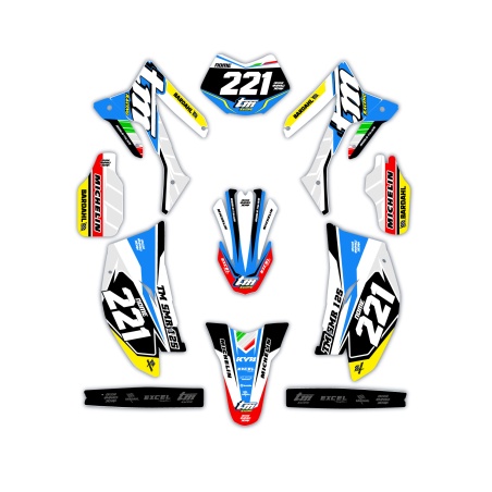 Tm motorcycle graphics | Custom sticker kit
