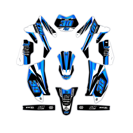 Kit déco moto Tm | Kit d’autocollants personnalisés