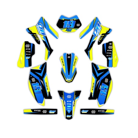 Kit déco moto Tm | Kit d’autocollants personnalisés