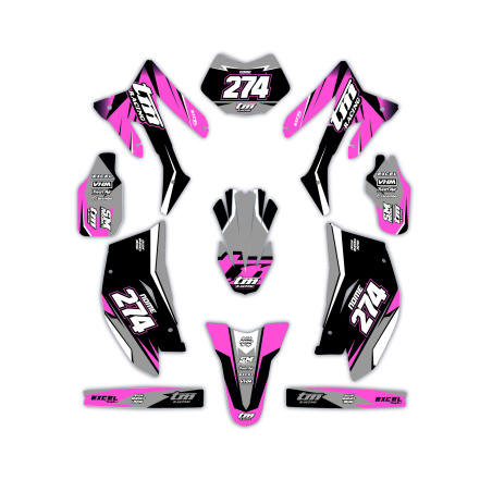 Kit déco moto Tm | Kit d’autocollants personnalisés