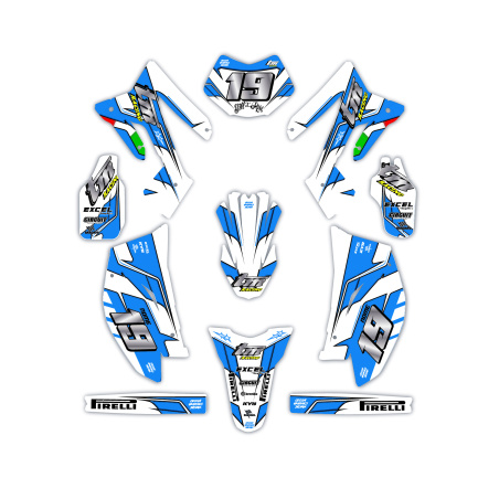 Kit déco moto Tm | Kit d’autocollants personnalisés