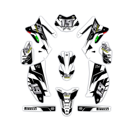 Kit déco moto Tm | Kit d’autocollants personnalisés