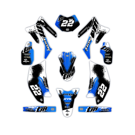 Kit déco moto Tm | Kit d’autocollants personnalisés