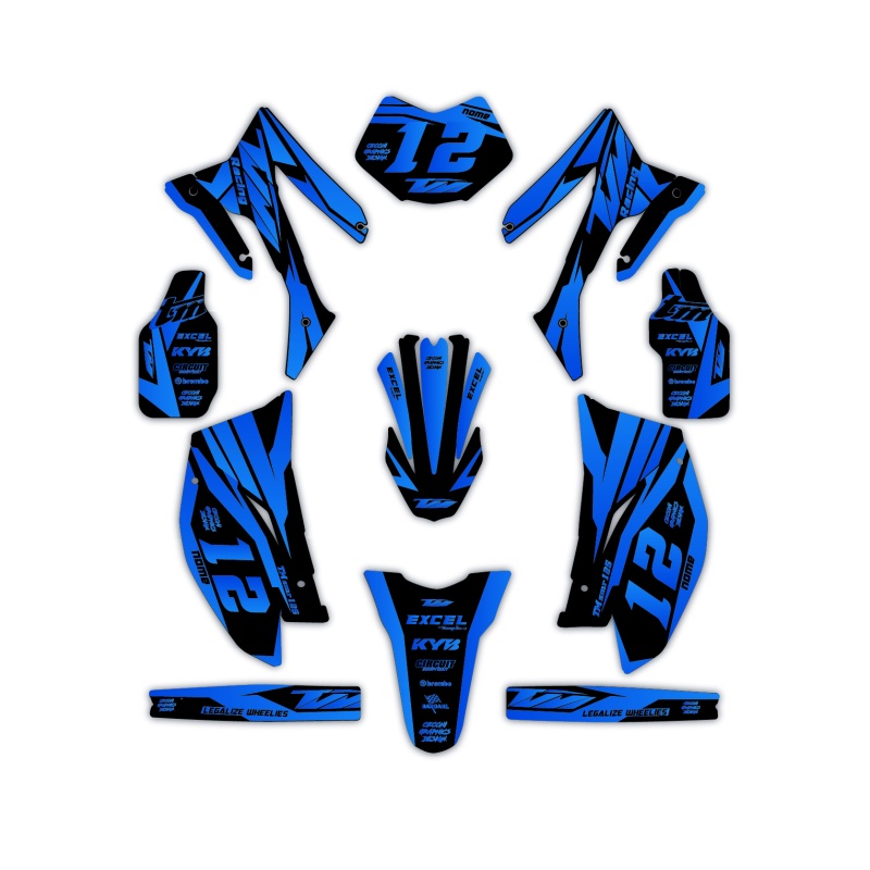 Kit déco moto Tm | Kit d’autocollants personnalisés