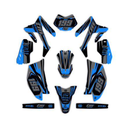 Kit déco moto Tm | Kit d’autocollants personnalisés
