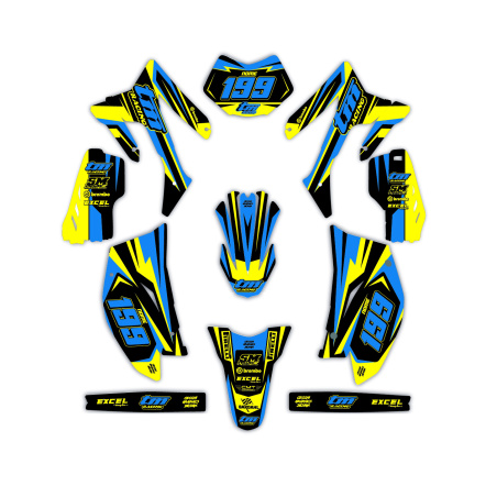 Kit déco moto Tm | Kit d’autocollants personnalisés