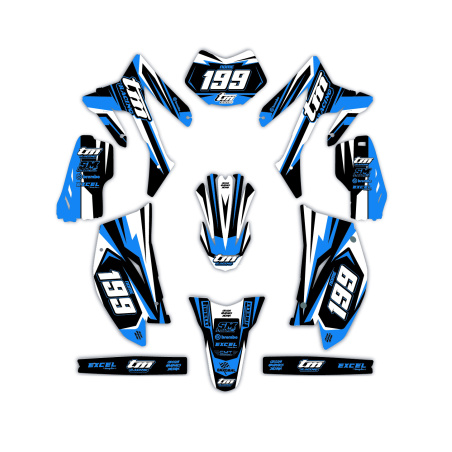 Kit déco moto Tm | Kit d’autocollants personnalisés