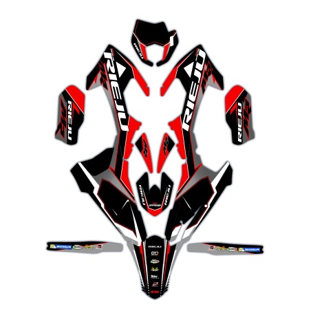 Kit déco moto Rieju | Kit d’autocollants personnalisés