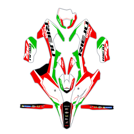 Kit déco moto Rieju | Kit d’autocollants personnalisés
