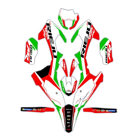 Kit déco moto Rieju | Kit d’autocollants personnalisés