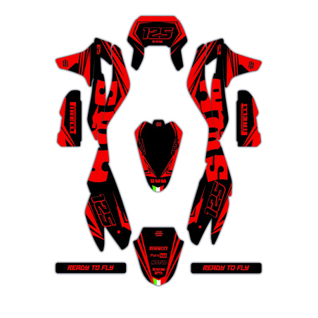 Kit déco moto Swm | Kit d’autocollants personnalisés