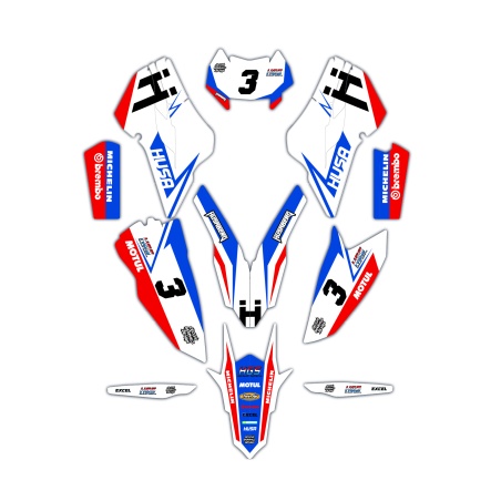 Kit déco moto Husaberg | Kit d’autocollants personnalisés
