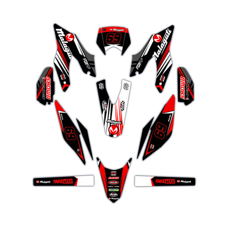 Kit déco moto Malaguti | Kit d’autocollants personnalisés