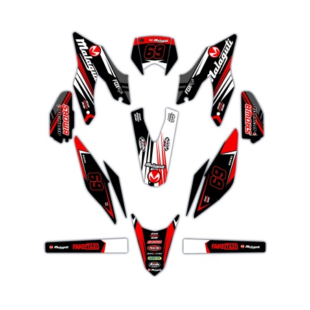 Kit déco moto Malaguti | Kit d’autocollants personnalisés