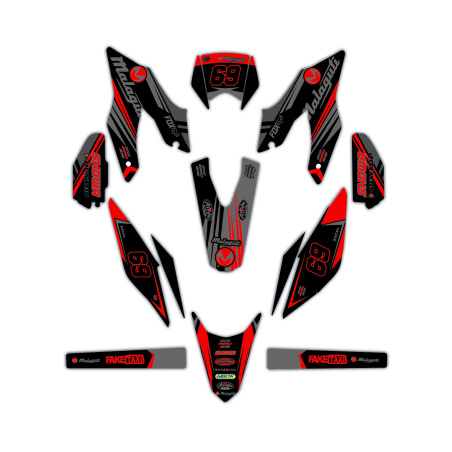 Kit déco moto Malaguti | Kit d’autocollants personnalisés