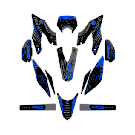 Kit déco moto Malaguti | Kit d’autocollants personnalisés