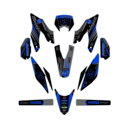 Kit déco moto Malaguti | Kit d’autocollants personnalisés
