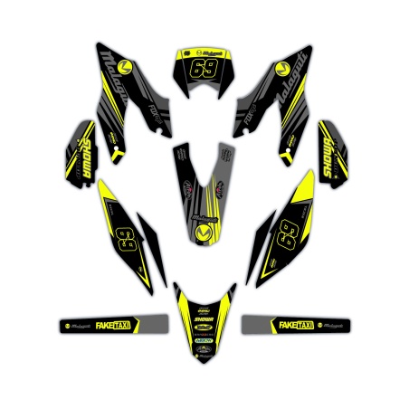 Kit déco moto Malaguti | Kit d’autocollants personnalisés