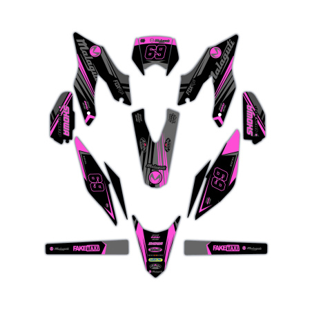 Kit déco moto Malaguti | Kit d’autocollants personnalisés