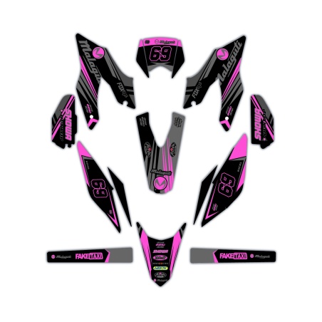 Kit déco moto Malaguti | Kit d’autocollants personnalisés