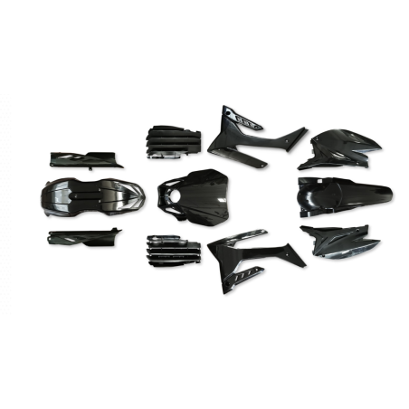 Kit Plastiche nere TM motard SMM-SMR 4T TWIN (doppio scarico) DAL 2020 AL 2021
