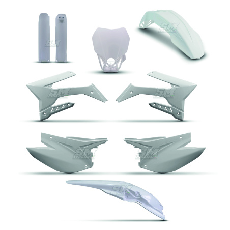 Kit Plastiche bianche TM motard SMM-SMR 4T TWIN (doppio scarico) DAL 2020 AL 2021
