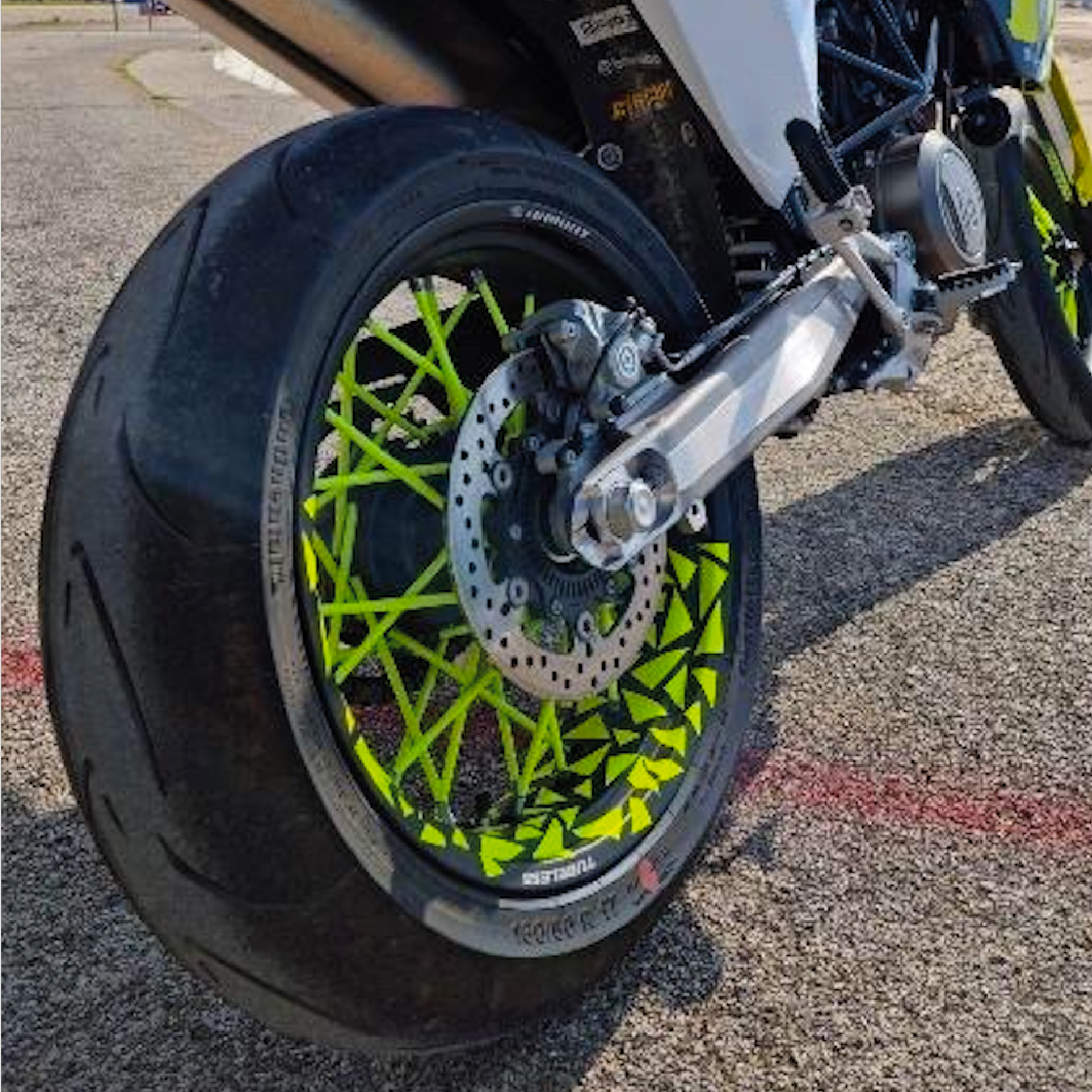 Adesivi cerchi Moto Racing Progrip, Verde Pro Grip