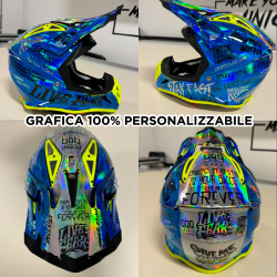 Kit grafiche casco 100% personalizzabile motocross/enduro/motard