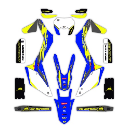 Sherco motorcycle graphics | Custom sticker kit