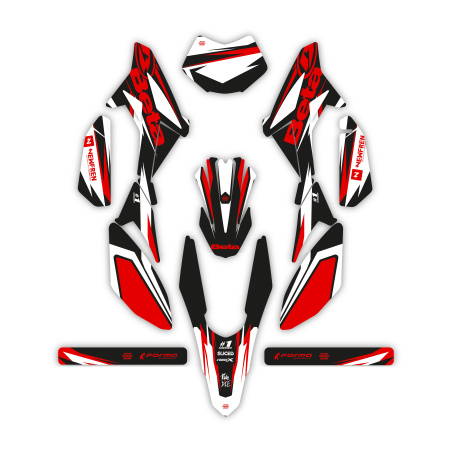 Kit déco moto Beta 50 e 125 4t | Kit d’autocollants personnalisés