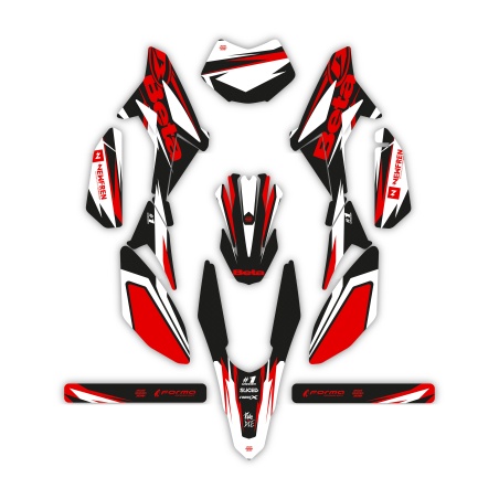 Kit déco moto Beta 50 e 125 4t | Kit d’autocollants personnalisés