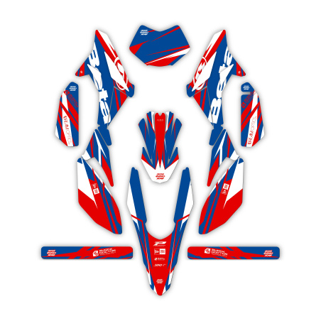 Kit déco moto Beta 50 e 125 4t | Kit d’autocollants personnalisés