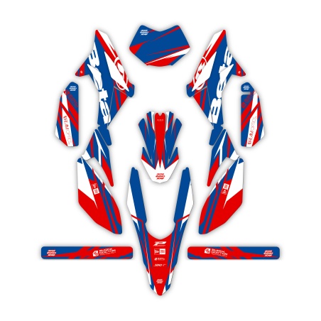 Kit déco moto Beta 50 e 125 4t | Kit d’autocollants personnalisés
