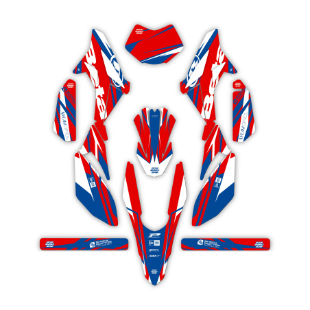 Kit déco moto Beta 50 e 125 4t | Kit d’autocollants personnalisés