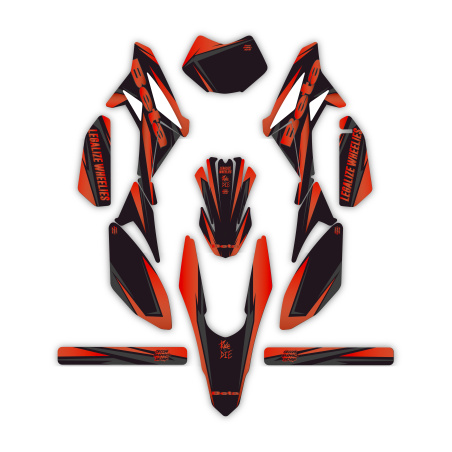 Kit déco moto Beta 50 e 125 4t | Kit d’autocollants personnalisés
