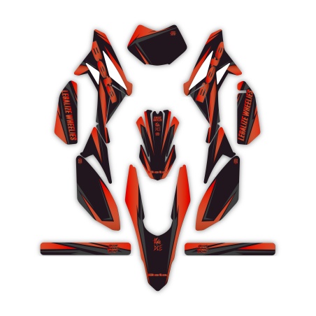 Kit déco moto Beta 50 e 125 4t | Kit d’autocollants personnalisés