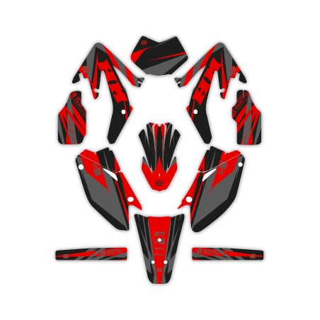 Kit déco moto Hm e Vent 50 o 125| Kit d’autocollants personnalisés