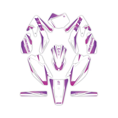 Kit déco moto Hm e Vent 50 o 125| Kit d’autocollants personnalisés