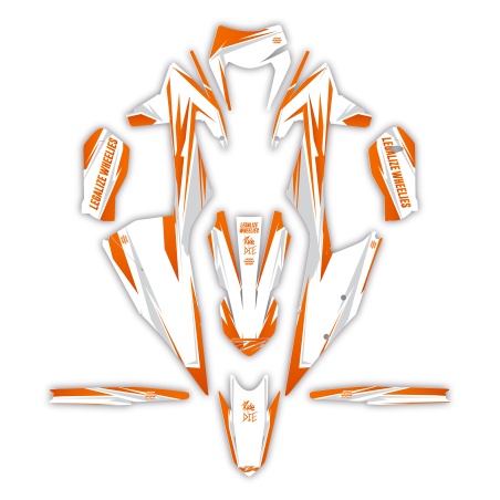 Kit déco moto Ktm | Kit d’autocollants personnalisés
