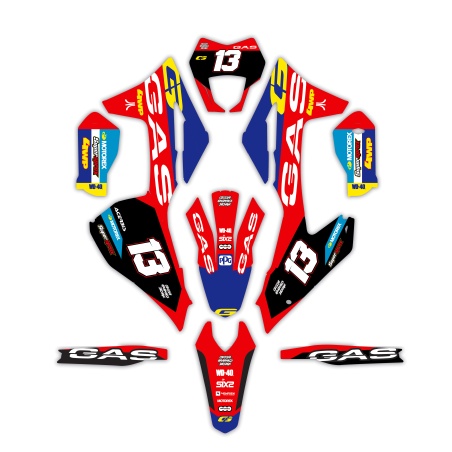 Gas Gas motorcycle graphics | Custom sticker kit