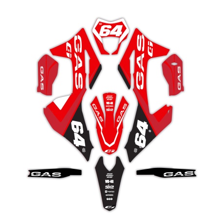 Gas Gas motorcycle graphics | Custom sticker kit
