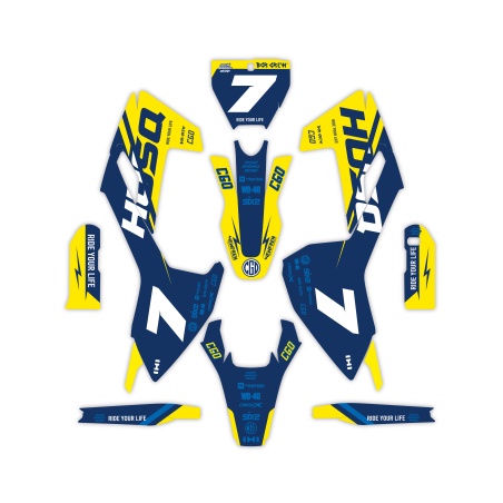 Kit déco moto Husqvarna | Kit d’autocollants personnalisés