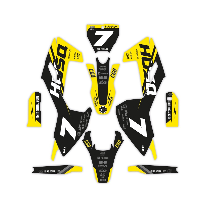 Kit déco moto Husqvarna | Kit d’autocollants personnalisés