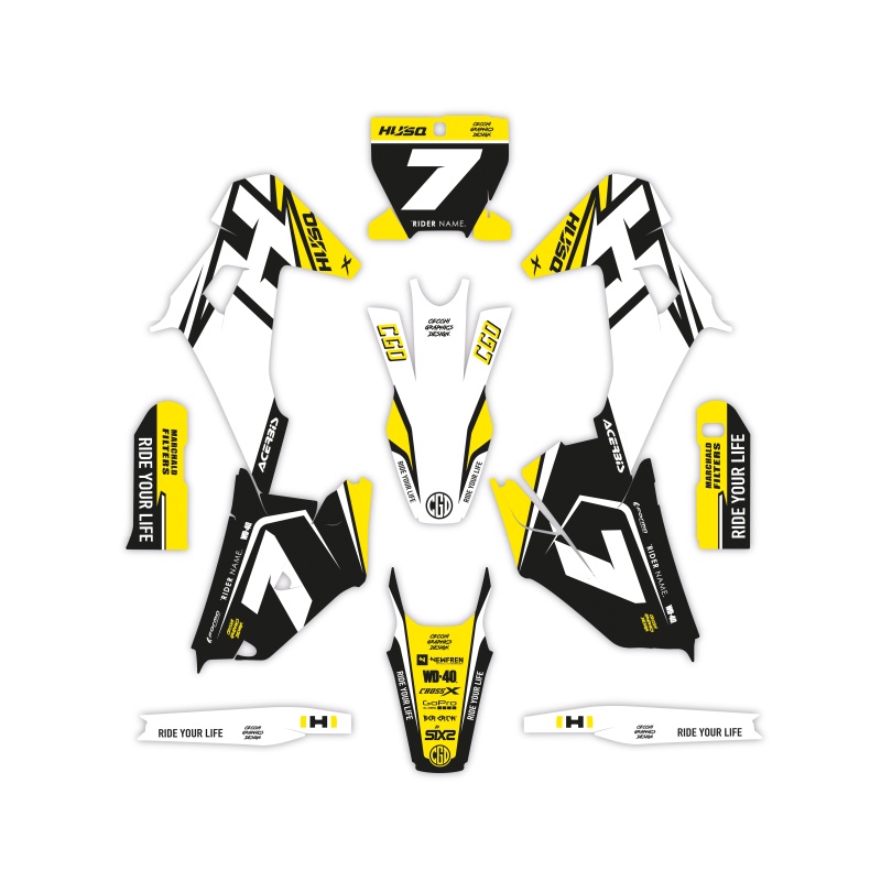 Kit déco moto Husqvarna | Kit d’autocollants personnalisés