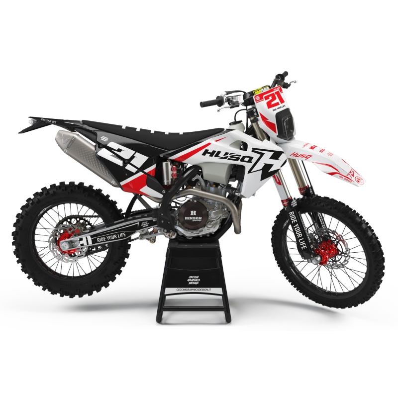 Husqvarna motorcycle graphics | Custom sticker kit